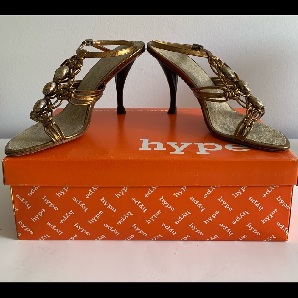 Hype Hani Strappy Heels, size 7
